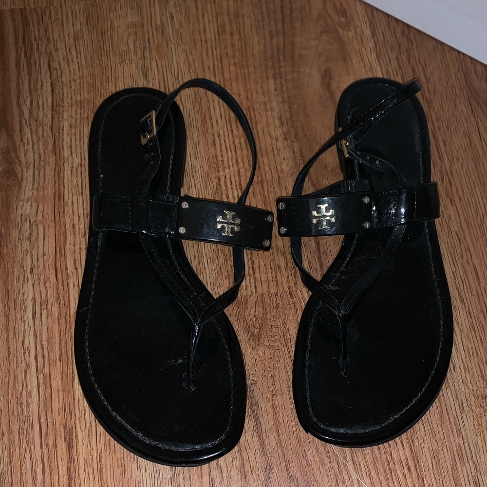 Tory Burch patent leather sandals